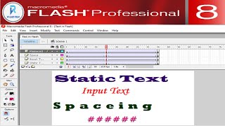 Macromedia Flash 8 Basic Text Effects  Text Tools in Flash 8 [upl. by Atteyram]