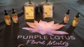 Purple Lotus Floral Artistrys Infused Wax and Scented Oils [upl. by Iilek]