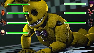 all of the rise of springtrap animations WITH HEALTHBARS [upl. by Llevrac]