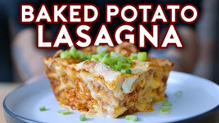 Loaded Baked Potato Lasagna from Bobs Burgers  Binging With Babish [upl. by Drusilla87]