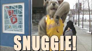 Cavaliers Mascot Moondog Gives a Snuggie to Unsuspecting People [upl. by Llen]