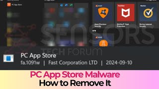 Pc App Store Malware  How to Remove It Fix [upl. by Lane]