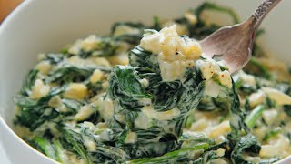 Fresh Creamed Spinach [upl. by Sella171]