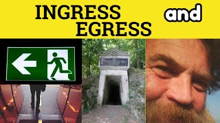 🔵 Egress Ingress  Egress Meaning  Ingress Examples  GRE 3500 Vocabulary Progress Regress Digress [upl. by Anewor]