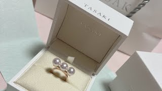 【TASAKI】Mvlog 開封動画 balance neo Ring ジュエリーバランスネオリング💍 大丸購入 真珠 jewelry指輪 理想 반지、戒指 tasaki ring 指輪 [upl. by Varrian968]