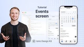 How to Create a Calendar Events Screen  Ionic Design Kit [upl. by Handel]