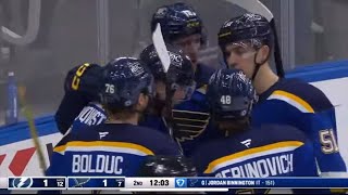 Oskar Sundqvist buries a rebound to tie the game for Saint Louis [upl. by Ardnala680]