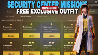 SECURITY CENTER MISSIONS  SEASON CHALLENGE MISSIONS  FREE BAN PAN OUTFIT  GOLD INVENTIGATOR SET [upl. by Wixted]