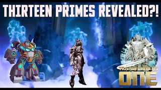 THIRTEEN PRIMES REVEALED  Transformers One Spoiler Breakdown [upl. by Sabanrab]