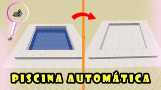 PISCINA AUTOMÁTICA SECRETA E CAMUFLADA  MINECRAFT [upl. by Baryram494]