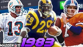 1983 NFL Draft in Madden 19 [upl. by Hong]