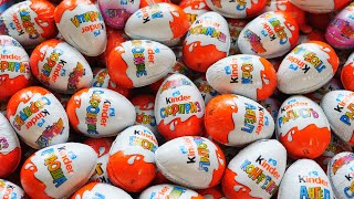 NEW Yummy Kinder Surprise Egg Toys Opening  A Lot Of Kinder Joy Chocolate ASMR [upl. by Petersen687]