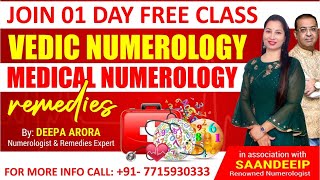 DAY 2 VEDIC MEDICAL NUMEROLOGY By DEEPA ARORA Astro Numerologist To Join Please Call 77159 30333 [upl. by Hemingway]