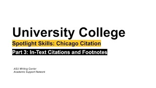 Chicago Citation Style In Text Citations amp Footnotes [upl. by Heilman663]