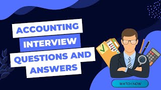 Accounting Interview Questions and Answers [upl. by Starobin]