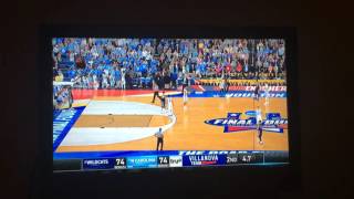 Villanovas Kris Jenkins hits game winning buzzer beater against North Carolina [upl. by Absa]