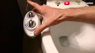 Use a Bidet for a cleaner BUTT Work on ANY Toilet Benefits installation and review [upl. by Okoyk]