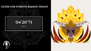 MHWI Guide on how to capture Furious Rajang in under 430  Solo  LBG  0420quot71 [upl. by Oaoj]