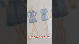 Denim texture art designer drawing painting viralvideo [upl. by Anavrin]