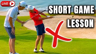 If You Fat or Thin Chip Shots You Need To Watch This  Live Golf Lesson [upl. by Alger]