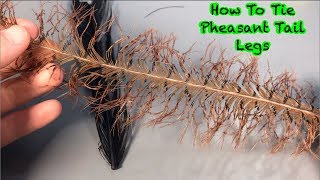 How to make knotted Pheasant Tail legs for flies [upl. by Solis591]