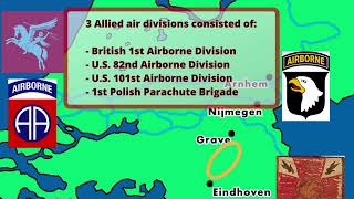 Operation Market Garden  Explaining key bridges and troop objectives [upl. by Jenei]