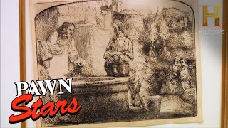 Pawn Stars Is This Rembrandt Etching Too Good To Be True Season 3 [upl. by Xenophon]