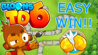 How to beat Monkey Meadow on Half Cash Bloons TD 6 [upl. by Victorine]