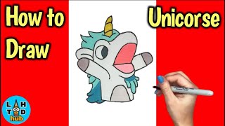 How to Draw Unicorse Easy  Bluey [upl. by Terrye]