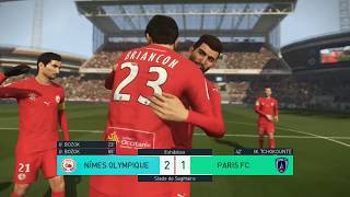 Nimes vs Paris FC  Ligue 2  Journée 28  03 Mars 2018  PES 2018 [upl. by Inama79]