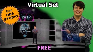 Free Virtual Studio Set for OBS Studio [upl. by Tnarb]