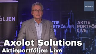 Axolot Solutions  Aktieportföljen live 24 nov 2020 [upl. by Aruon]