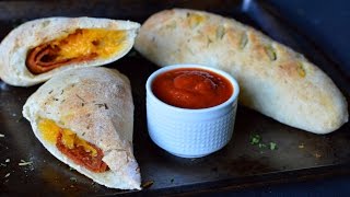 Vegan Pepperoni Cheese Calzone Trader Joes Pizza Dough [upl. by Pontias928]