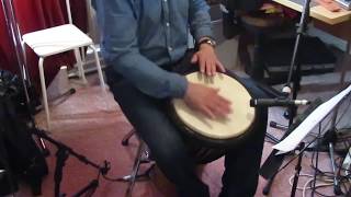 120 bpm Samba Djembe Percussion Track for play along Studio [upl. by Walters]