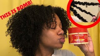 DEFINED Braidout using Creme of Nature Twist amp Curl Pudding [upl. by Imekawulo]