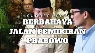 TERKEJUT INILAH JALAN PEMIKIRAN PRABOWO BERBAHAYA BUAT RAKYAT [upl. by Hgielyak437]