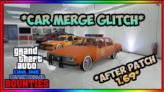 GTA 5 SOLO CAR MERGE GLITCH AFTER PATCH 169 GTA 5 MAKE RARE CARS ON F1BENNYS MERGE GLITCH [upl. by Seuqcaj]