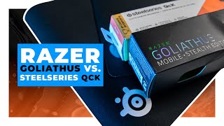 Razer Goliathus vs Steelseries QcK  Low Budget Mousepad Review [upl. by Breger]