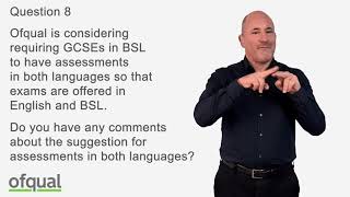 GCSEs in British Sign Language Language of assessment and additional assessment expectations [upl. by Forelli783]