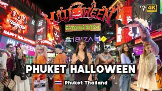 4K 🇹🇭 Fright Night on Bangla Road Halloween Madness in Patong Beach Phuket Thailand 2024 [upl. by Luwana]