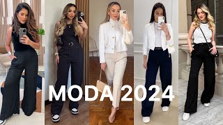 TENDENCIAS DE MODA 2024  COMBINACIONES CASUALES DE MODA  LOOKS 2024 [upl. by Dubois]