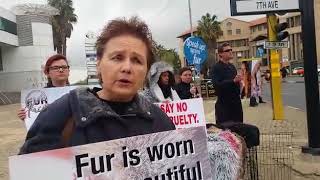 FurMustFall protest takes to Rosebank streets [upl. by Smalley]