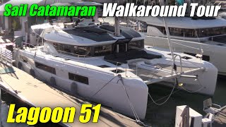 Luxury Sail Catamaran  2023 Lagoon 51 [upl. by Ratep]