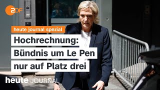 heute journal spezial vom 07072024 FrankreichParlamentswahl Bündnis um Le Pen auf Platz drei [upl. by Engvall22]