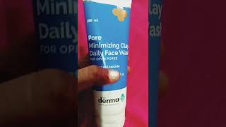 pore minimising clay face wash for open poreskincare thedermaco viralshorts [upl. by Sama]