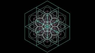 Metatrons Cube Moving Meditation  Sacred Geometry Animations [upl. by Eisac]