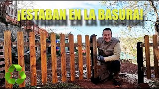 RESCATAMOS VALLAS DE LA BASURA y ahorramos mas de 100€ [upl. by Lita532]