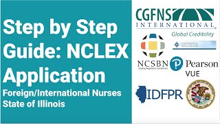 Applying for NCLEX  Foreign Graduates  Step by step  Illinois [upl. by Gona]