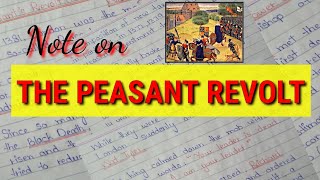 Peasants revolt 1381 Feudalism in Middle Ages Explained in Urduhindi [upl. by Hersch]