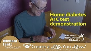 A1C Home Test Demonstation Do you have diabetes or prediabetes [upl. by Dutch]